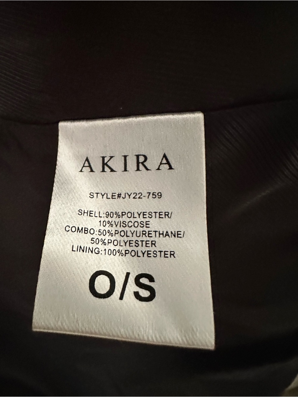 AKIRA Milan Street Style Poncho With Black Trim And White Stripes - Picture 9 of 12